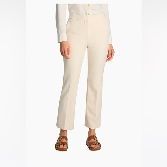 St. John Collection Line Stretch Crepe Straight Leg Pant Size 8 - Picture 1 of 15